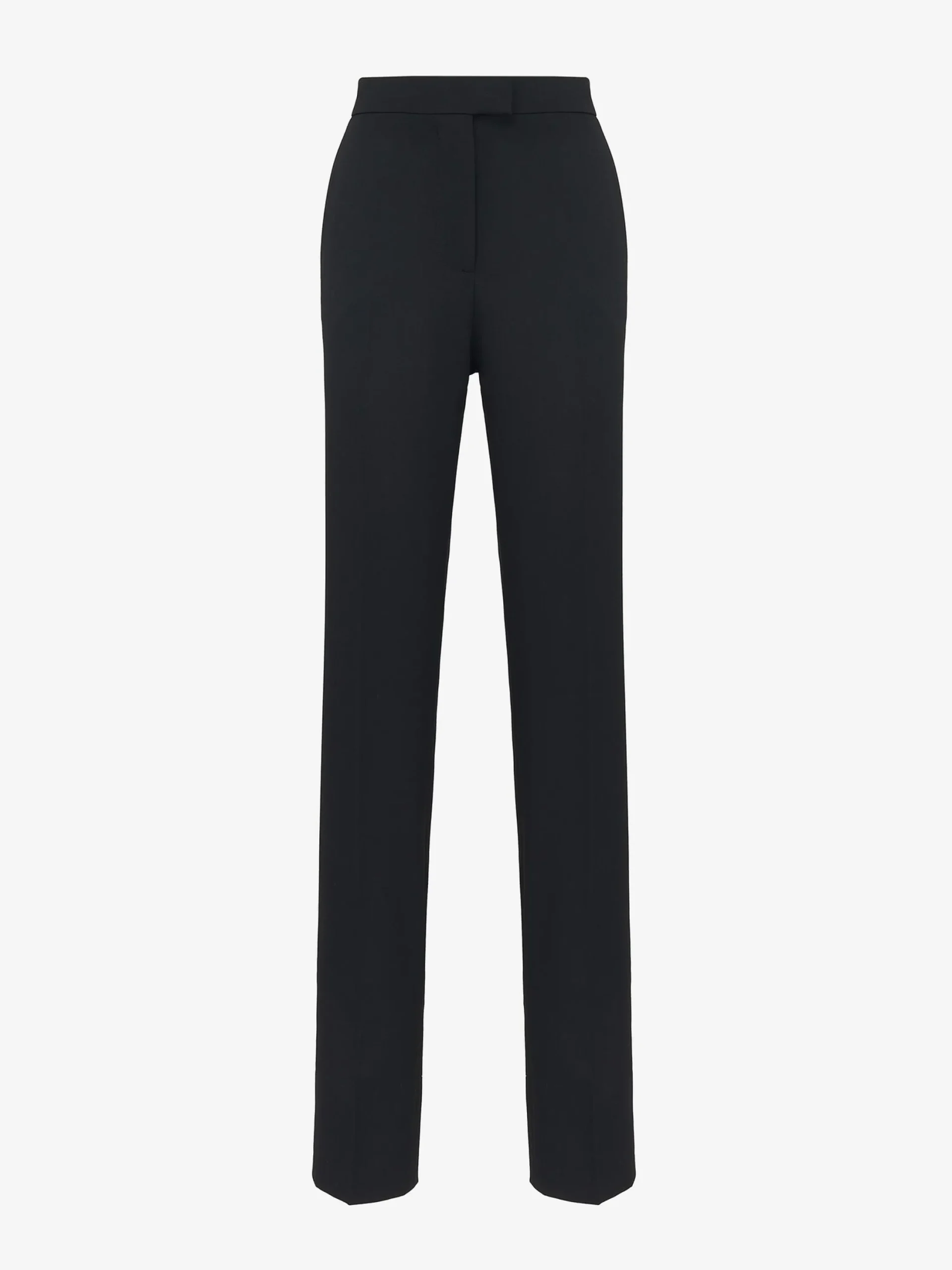 Best Sale Alexander McQueen Women's High-waisted Cigarette Trousers in Black