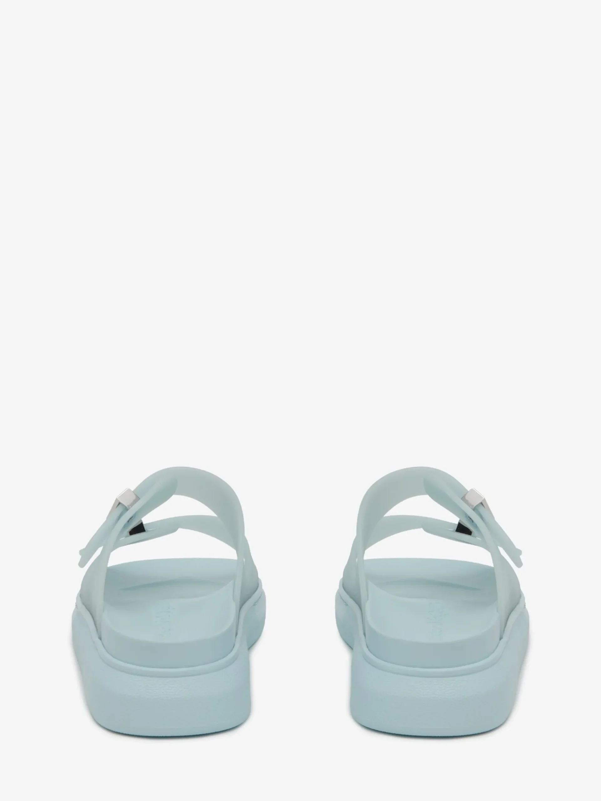 Clearance Alexander McQueen Women's Hybrid Slide in Powder Blue/Silver