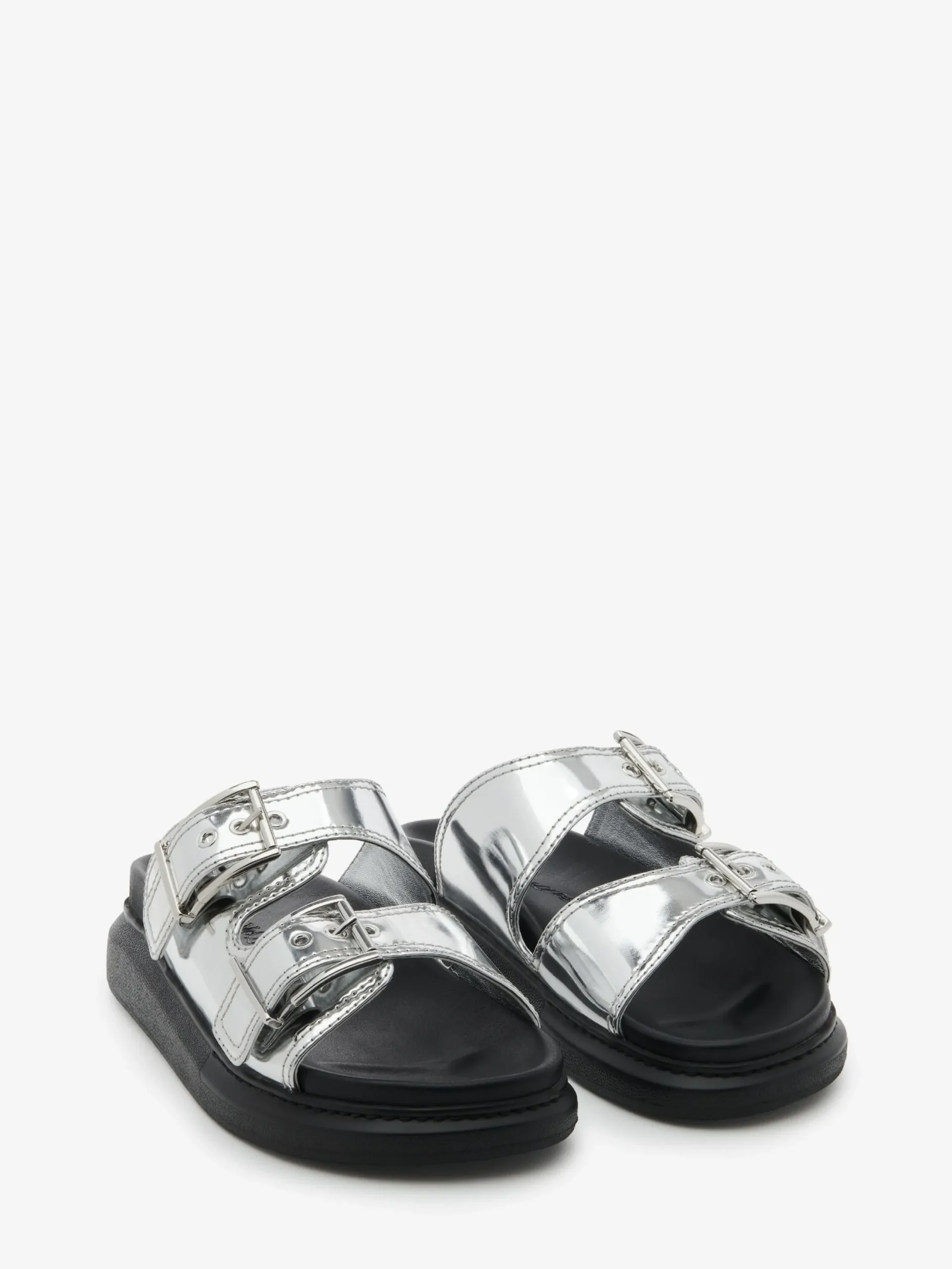 Best Alexander McQueen Women's Hybrid Slide in Silver