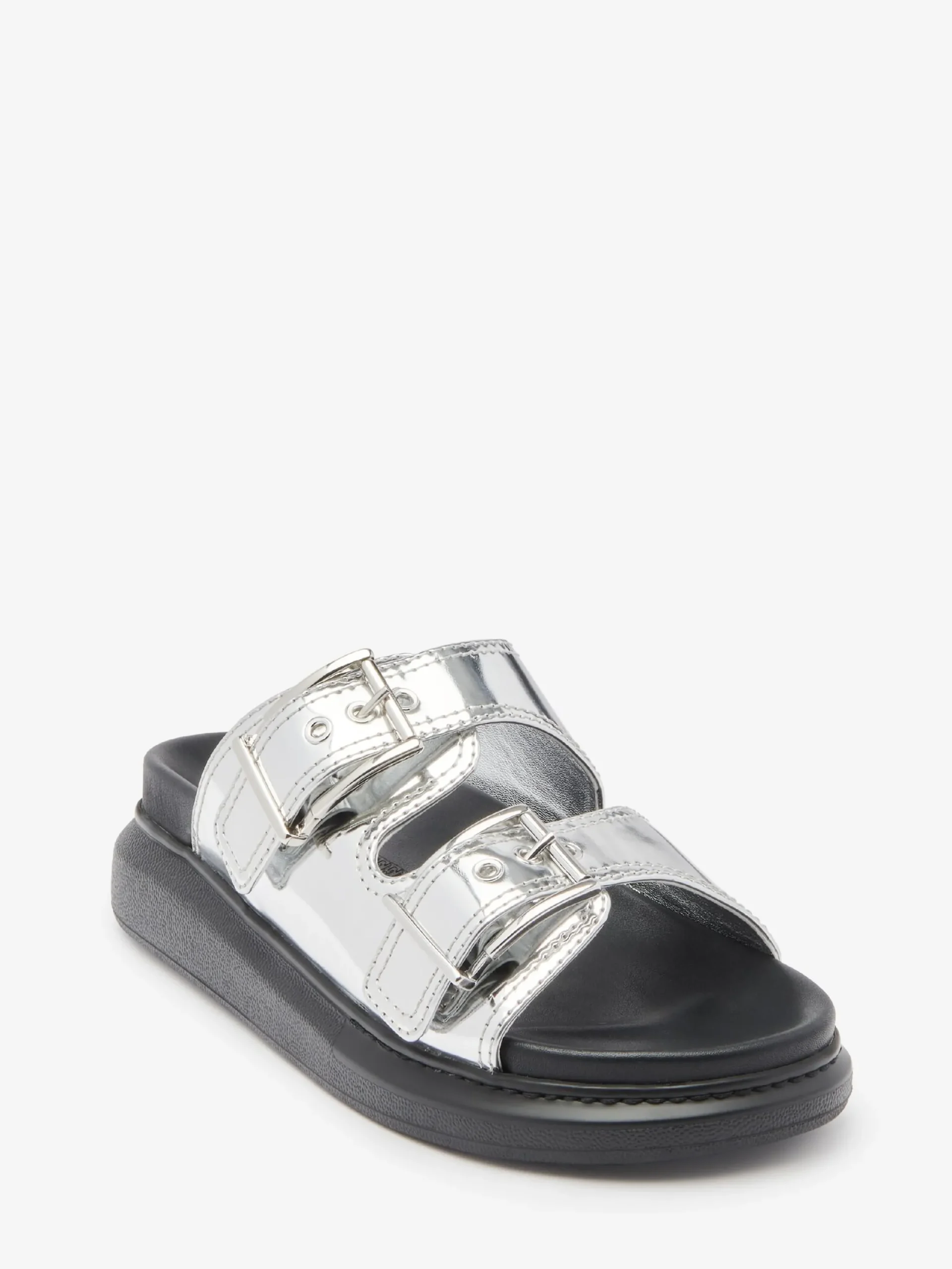 Best Alexander McQueen Women's Hybrid Slide in Silver