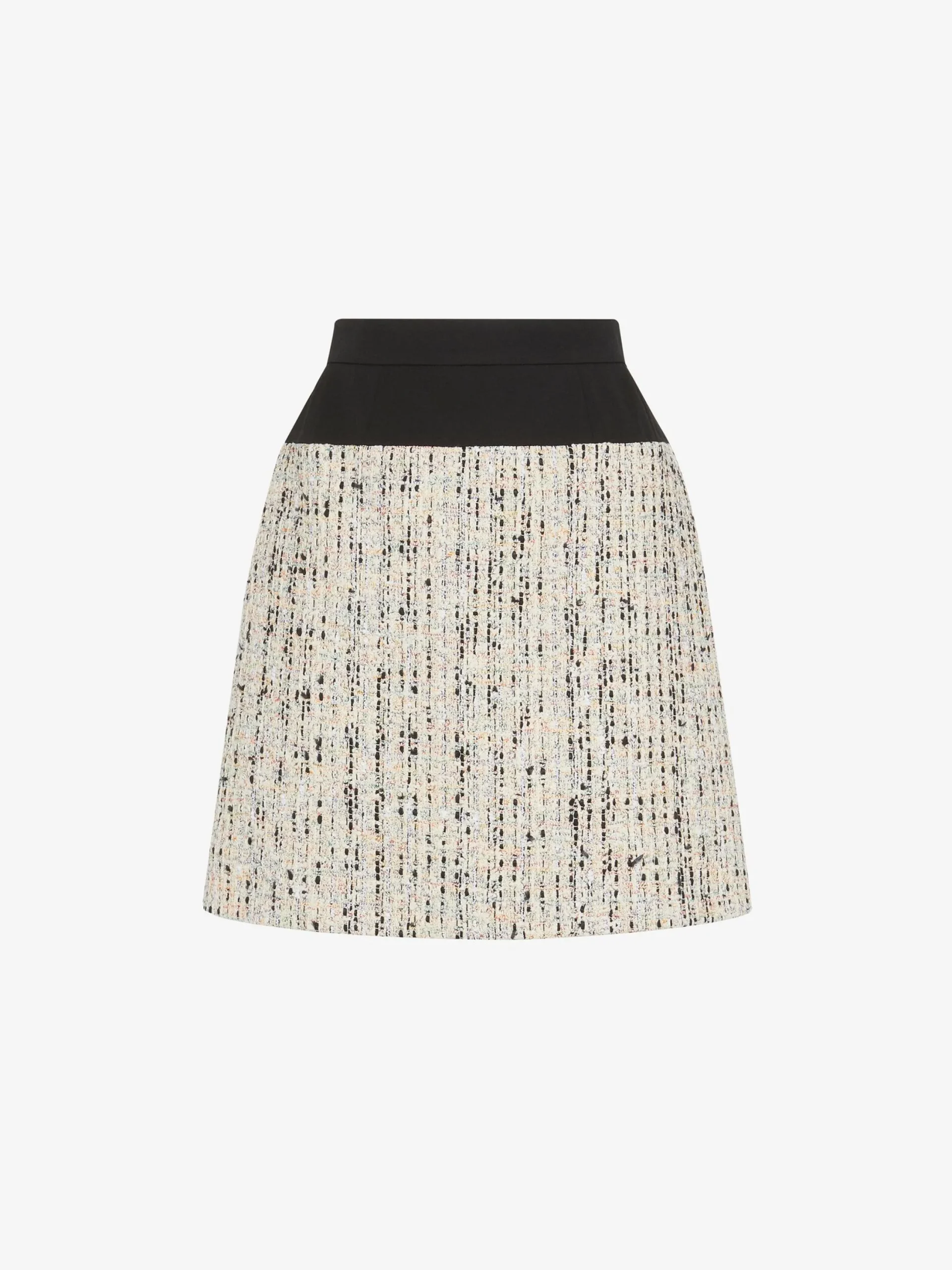 Discount Alexander McQueen Women's Hybrid Tweed Mini Skirt in Multicolor