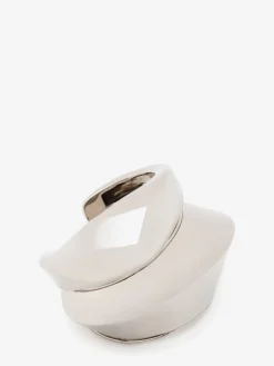 Shop Alexander McQueen Women's Iris Cuff in Antique Silver