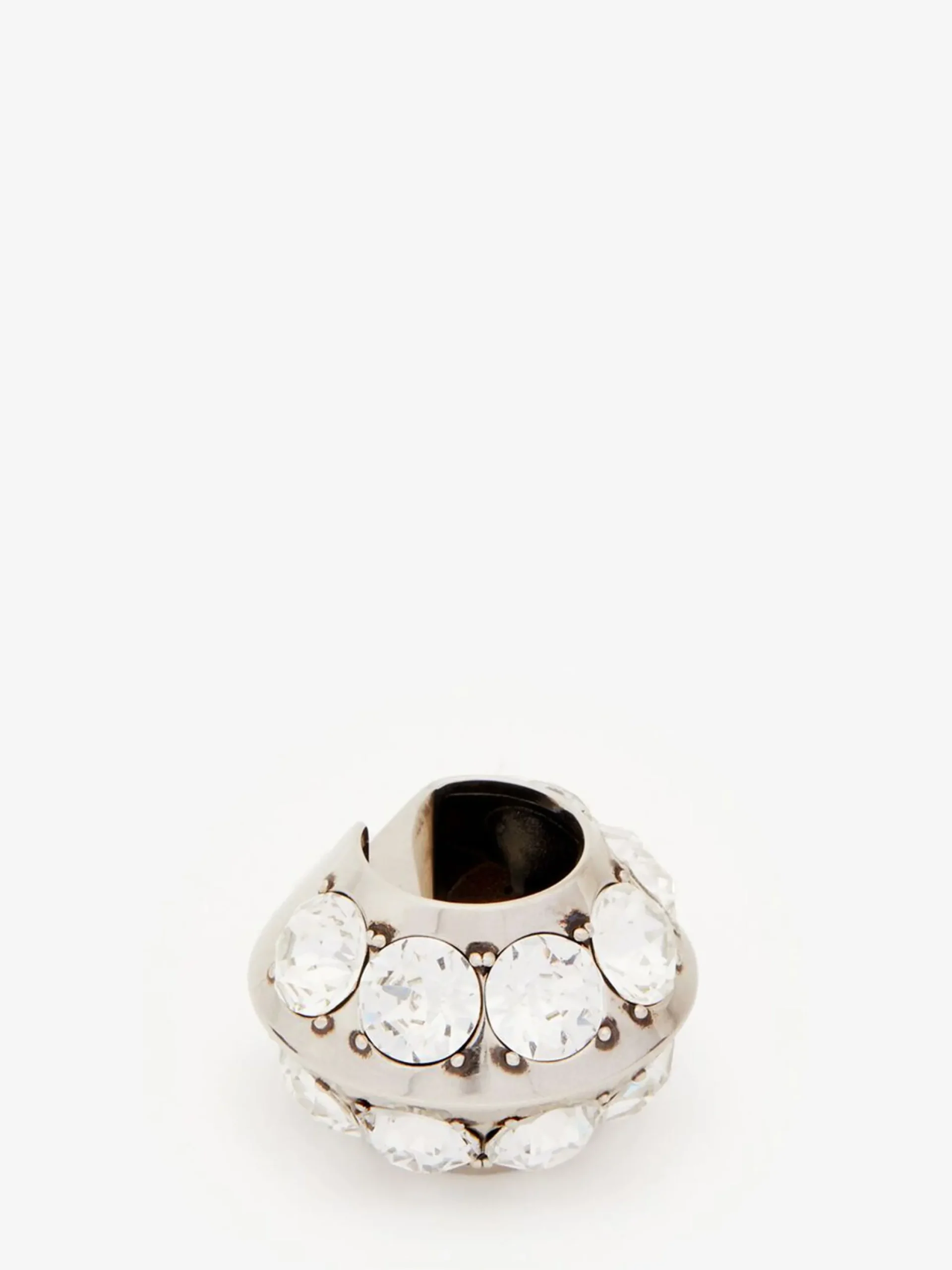 Clearance Alexander McQueen Women's Jewelled Hexagonal Ear Cuff in Antique Silver