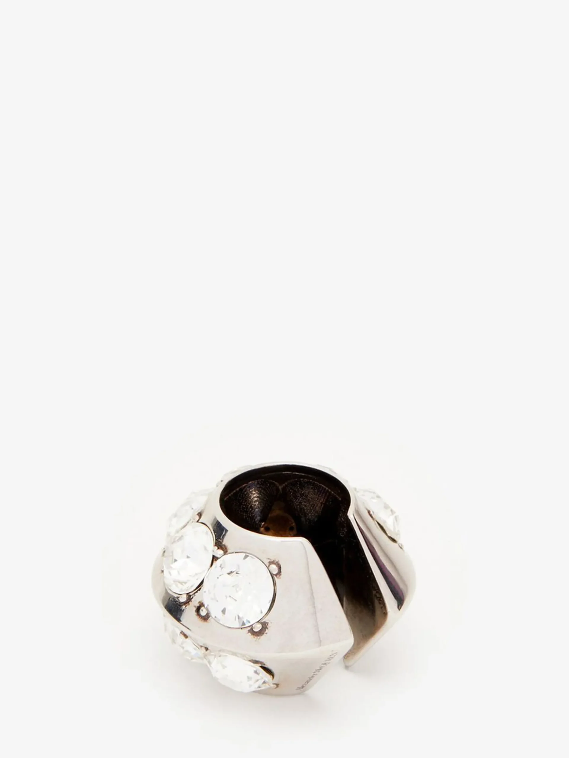 Clearance Alexander McQueen Women's Jewelled Hexagonal Ear Cuff in Antique Silver