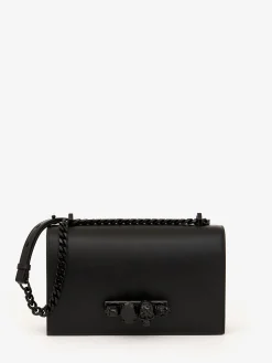 Store Alexander McQueen Women's Jewelled Satchel in Black