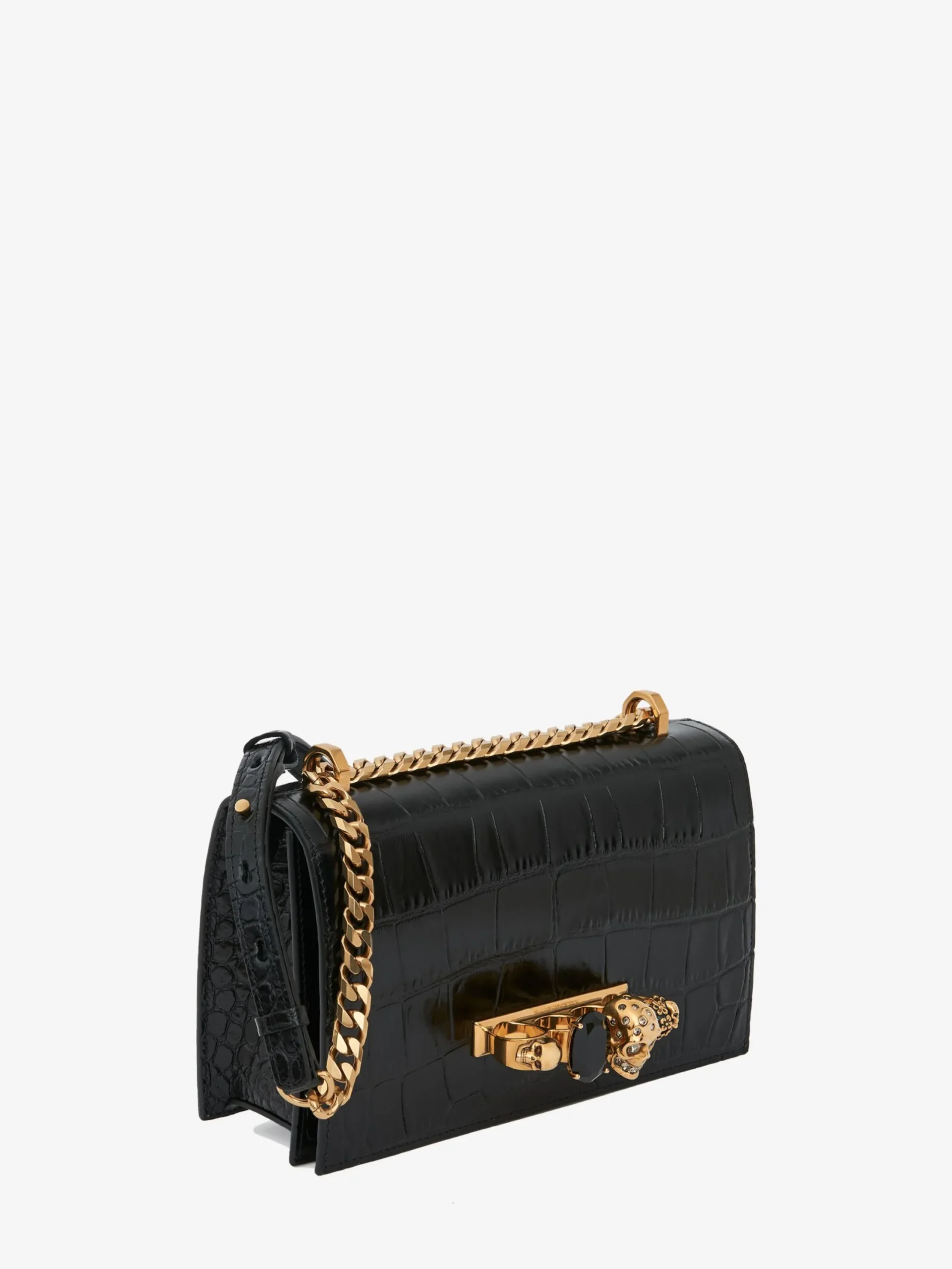 Best Sale Alexander McQueen Women's Jewelled Satchel in Black