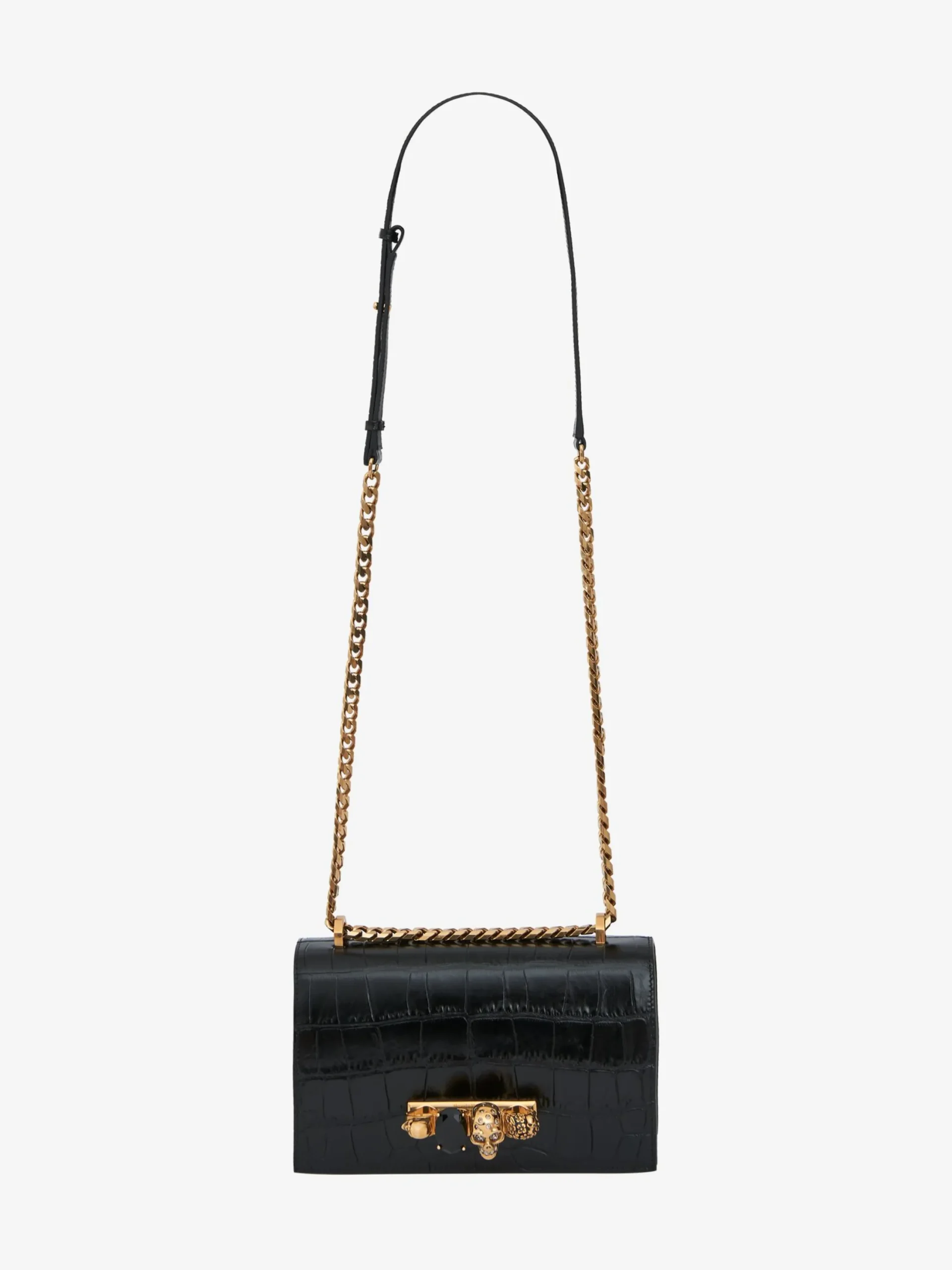 Best Sale Alexander McQueen Women's Jewelled Satchel in Black