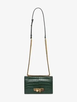 Cheap Alexander McQueen Women's Jewelled Satchel in Emerald