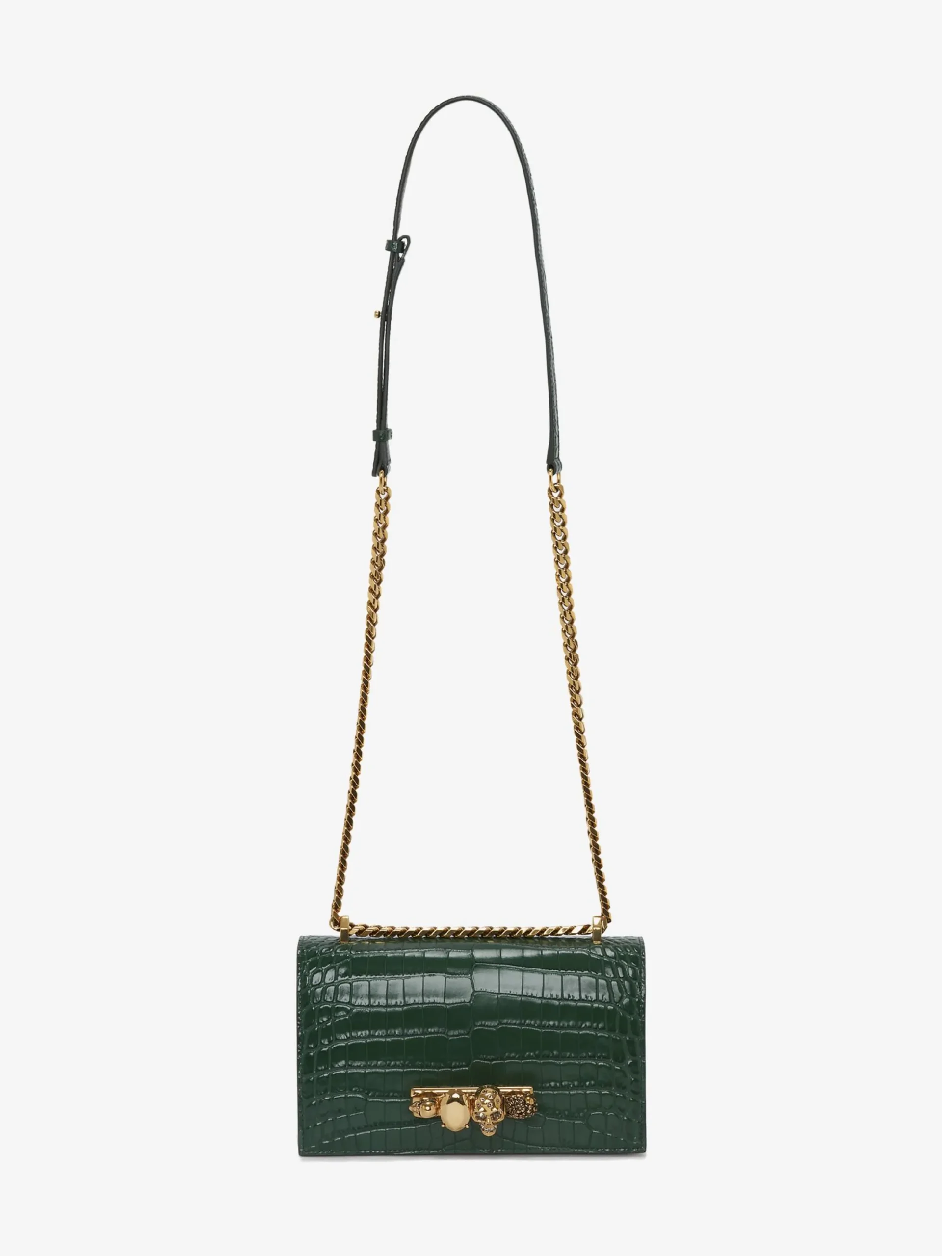 Cheap Alexander McQueen Women's Jewelled Satchel in Emerald