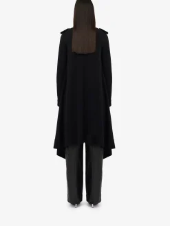 New Alexander McQueen Women's Knitted Outerwear Cardigan in Black/Red