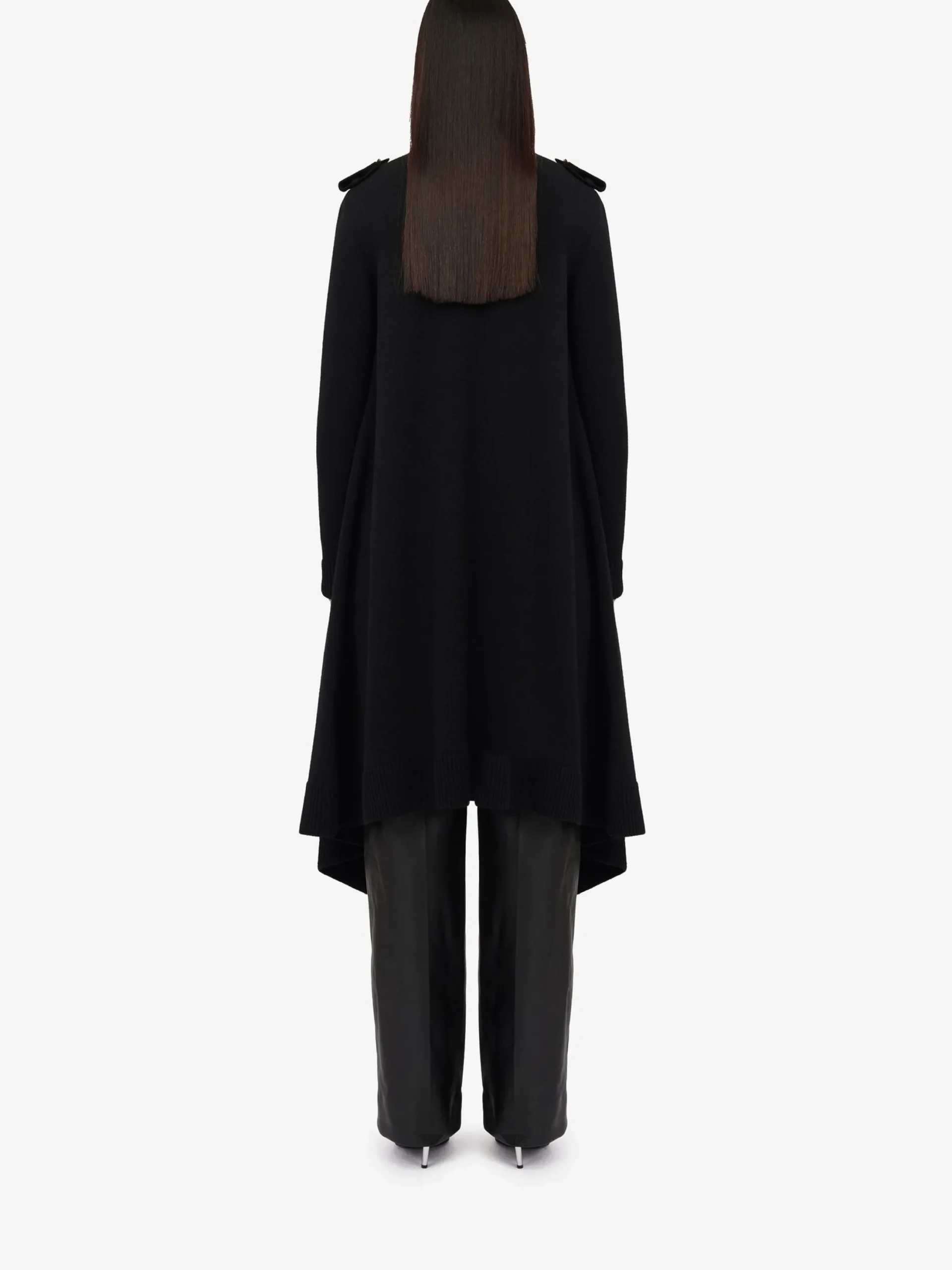 New Alexander McQueen Women's Knitted Outerwear Cardigan in Black/Red