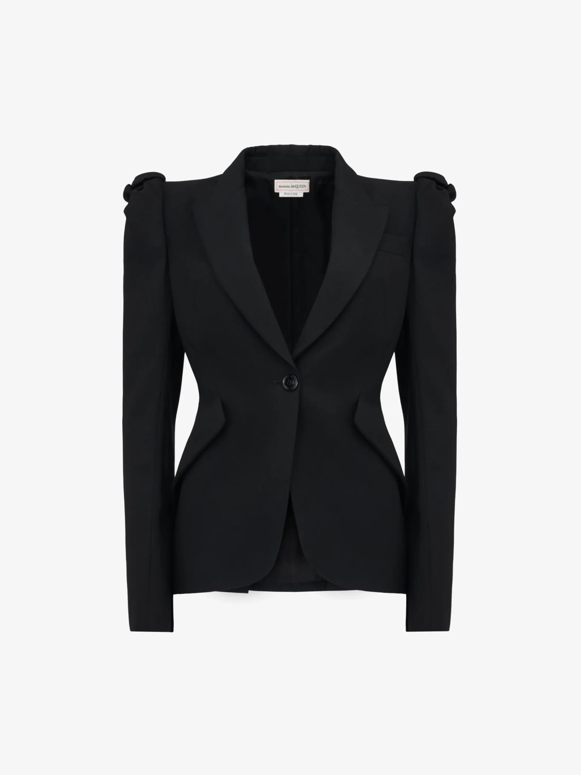 Shop Alexander McQueen Women's Knot Single-breasted Jacket in Black