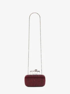 Best Alexander McQueen Women's Knuckle Clutch in Red