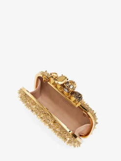 Fashion Alexander McQueen Women's Knuckle Clutch in Gold