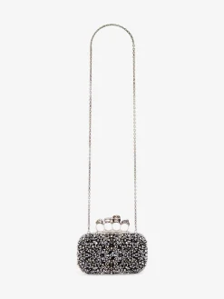 Online Alexander McQueen Women's Knuckle Clutch in Black
