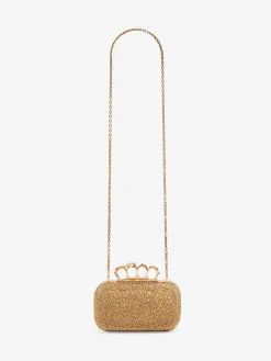 Fashion Alexander McQueen Women's Knuckle Clutch in Gold