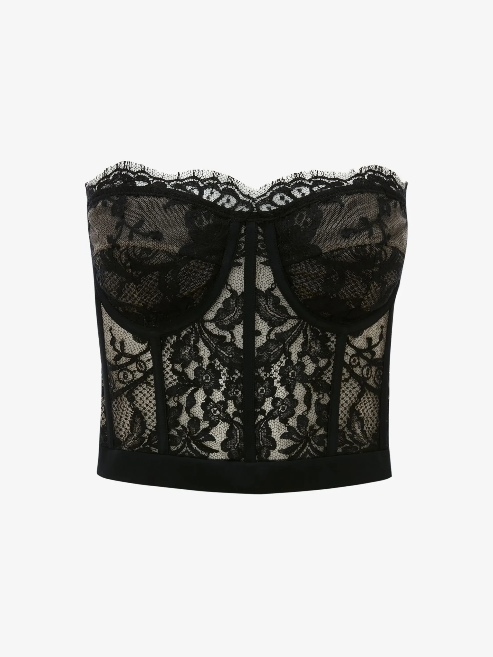 Shop Alexander McQueen Women's Lace Corset in Black