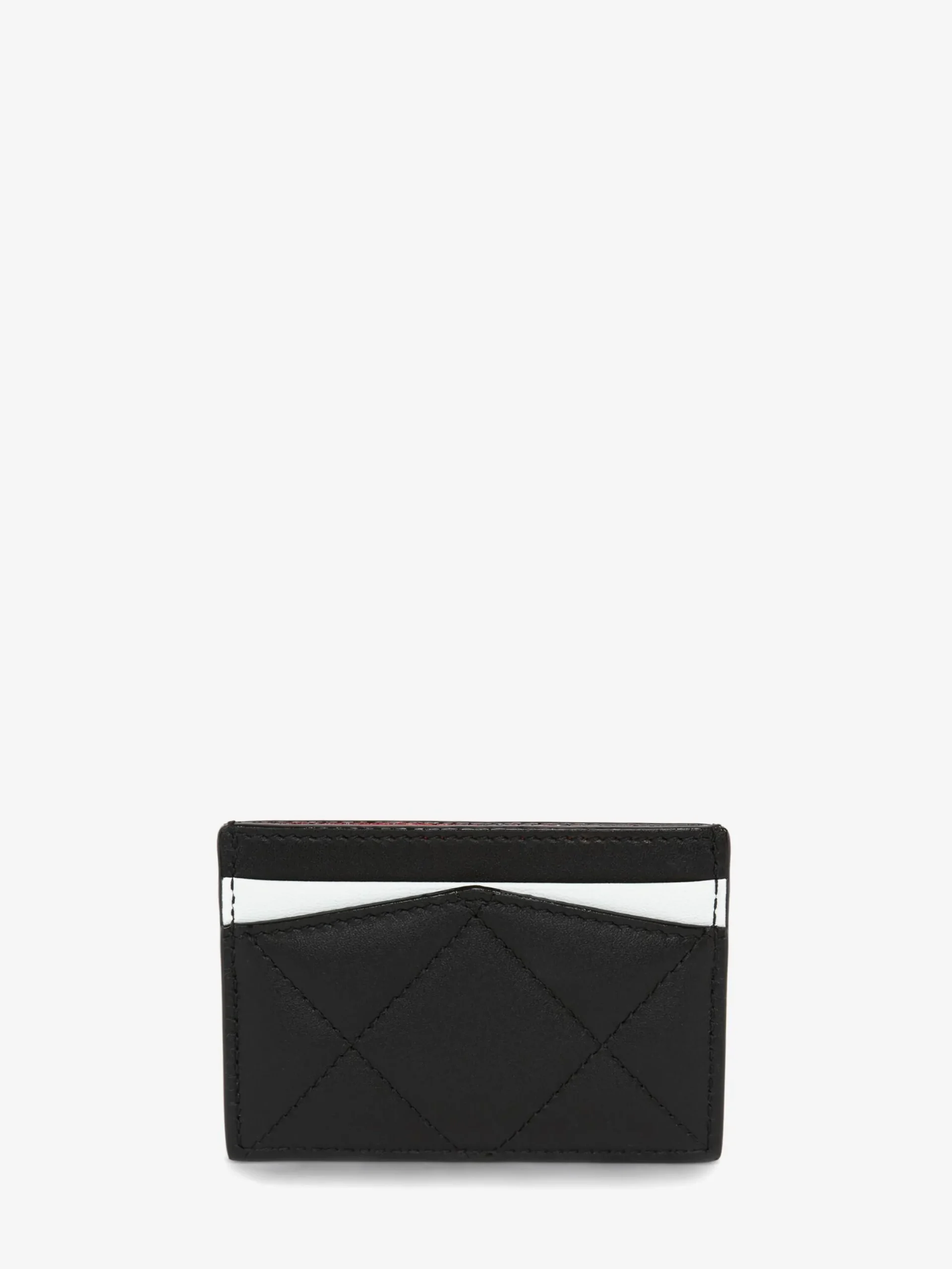 New Alexander McQueen Women's McQueen Graffiti Card Holder in Black/White
