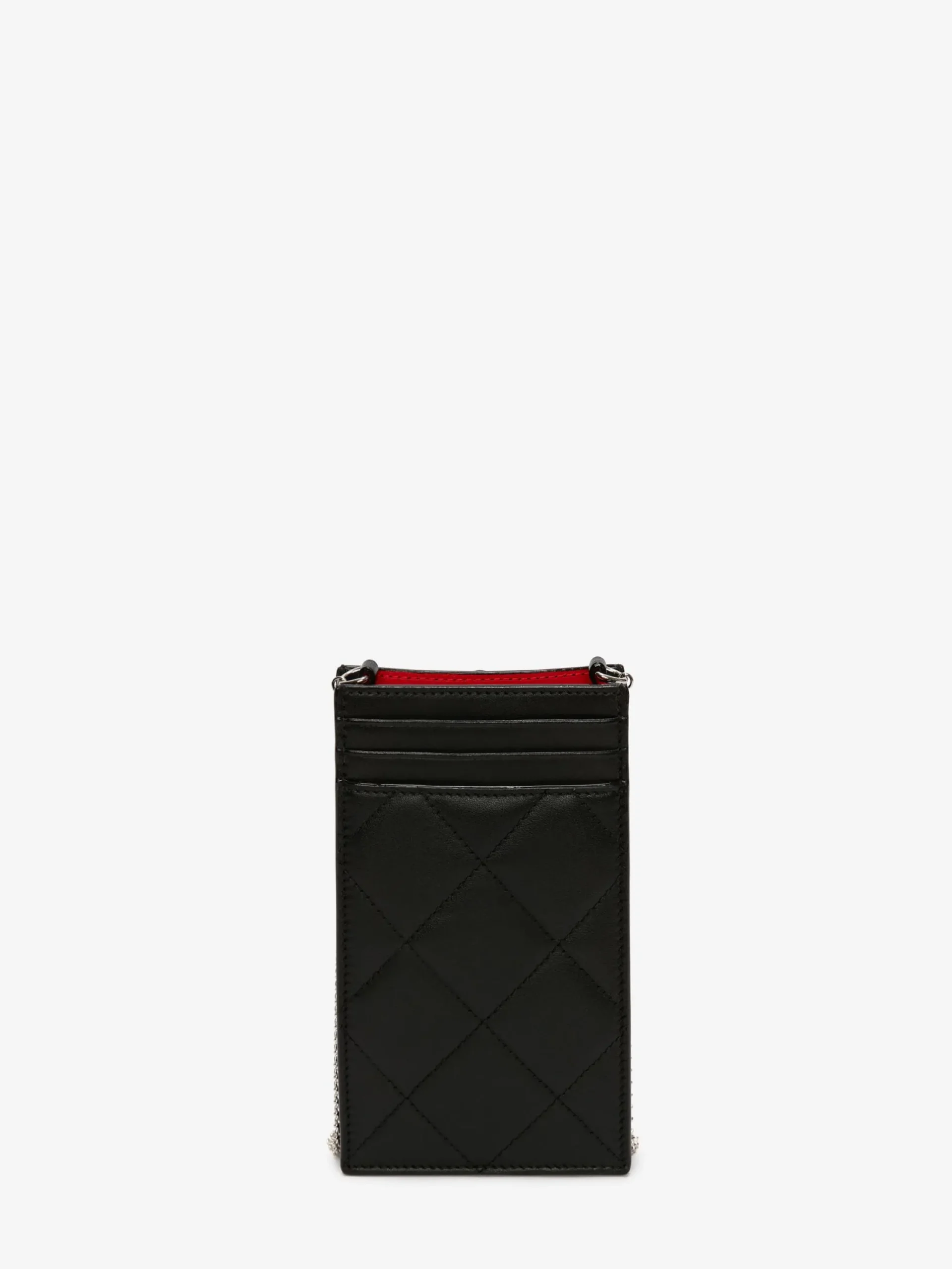 Discount Alexander McQueen Women's McQueen Graffiti Phone Case With Chain in Black/White