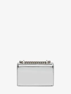 Hot Alexander McQueen Women's Mini Jewelled Satchel in Silver