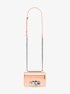 New Alexander McQueen Women's Mini Jewelled Satchel in Copper