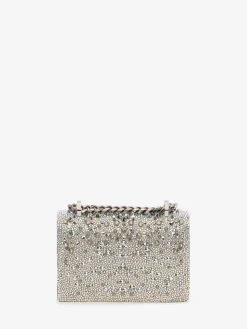Flash Sale Alexander McQueen Women's Mini Jewelled Satchel in White