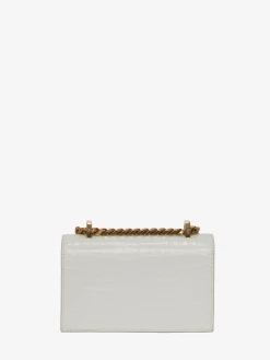 Online Alexander McQueen Women's Mini Jewelled Satchel in Deep Ivory