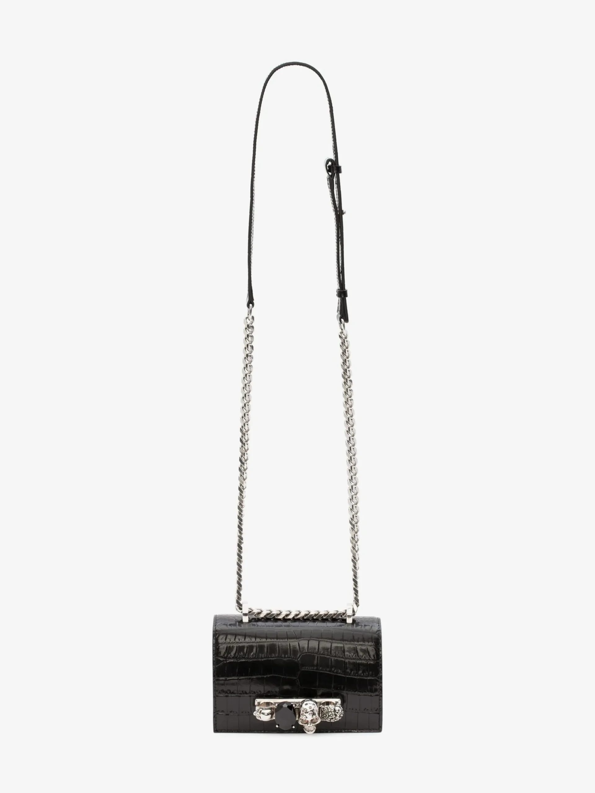 Online Alexander McQueen Women's Mini Jewelled Satchel in Black