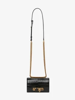 Hot Alexander McQueen Women's Mini Jewelled Satchel in Black