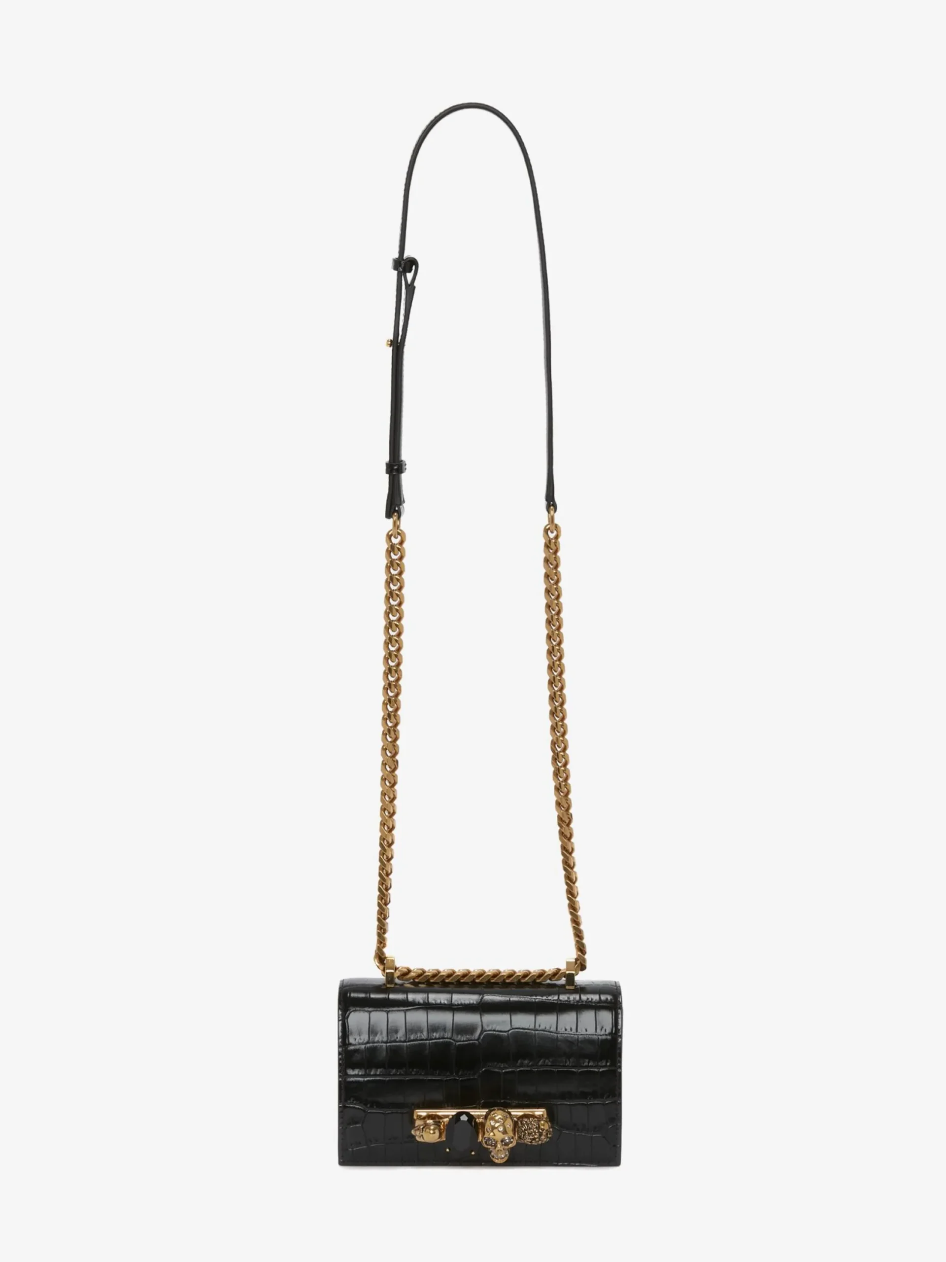 Hot Alexander McQueen Women's Mini Jewelled Satchel in Black