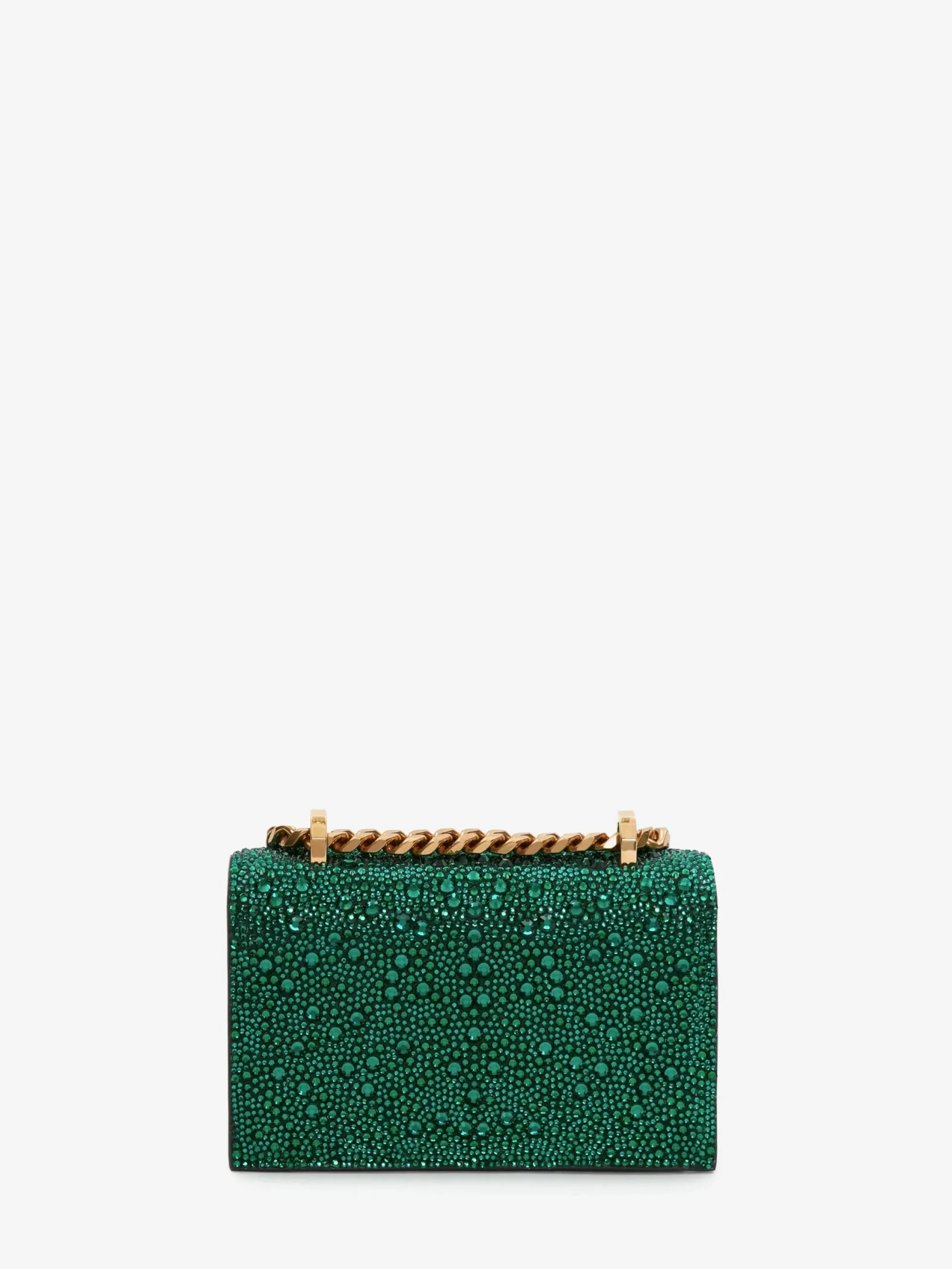 Cheap Alexander McQueen Women's Mini Jewelled Satchel in Emerald
