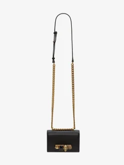 Clearance Alexander McQueen Women's Mini Jewelled Satchel in Black