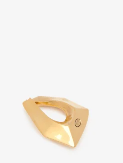 Sale Alexander McQueen Women's Modernist Earrings in Antique Gold