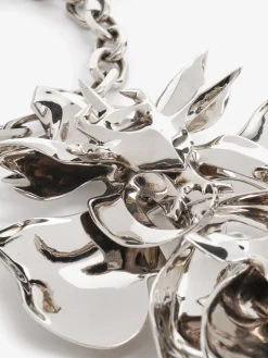 Flash Sale Alexander McQueen Women's Orchid Necklace in Antique Silver