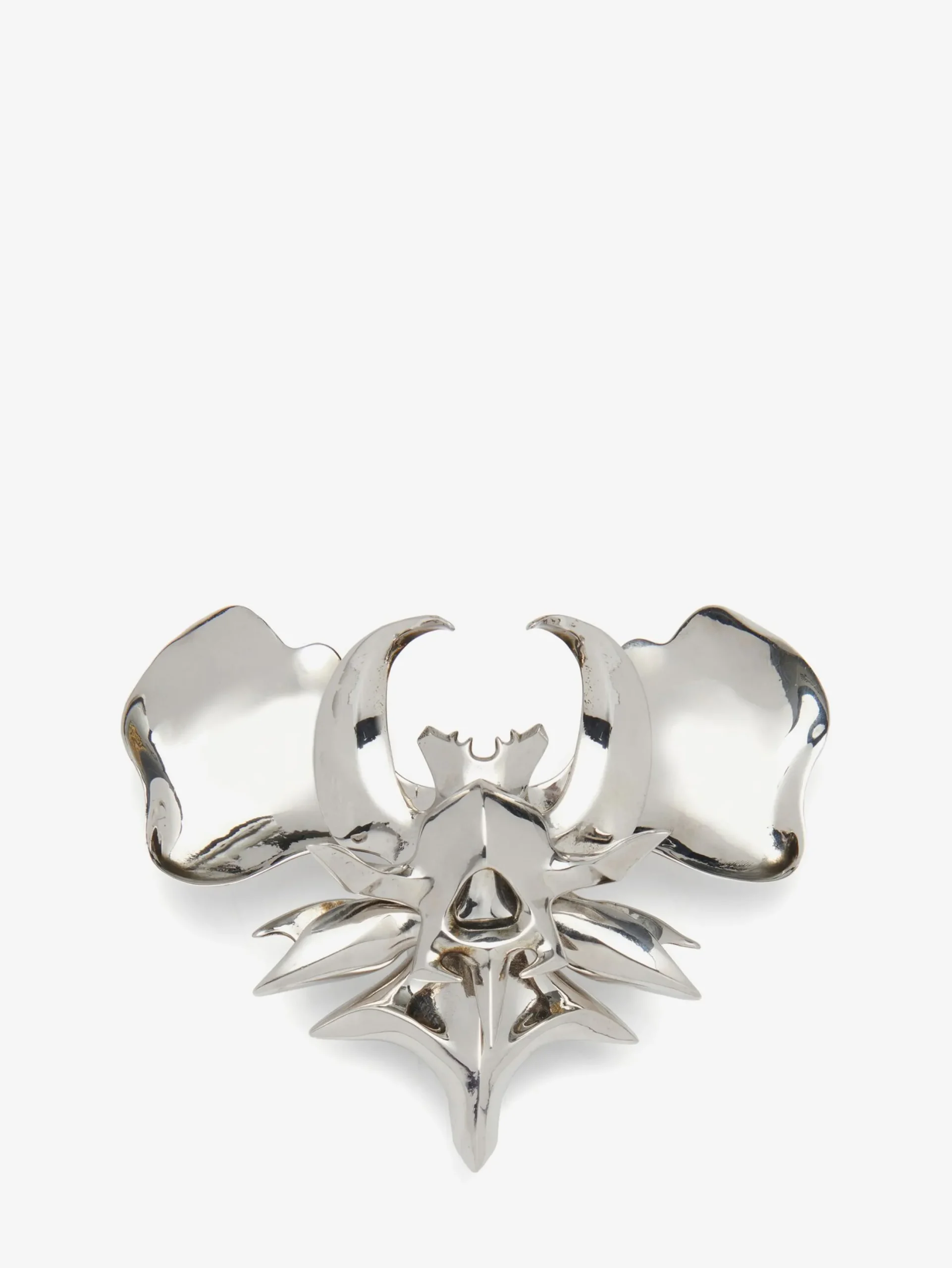 Online Alexander McQueen Women's Orchid Ring in Antique Silver