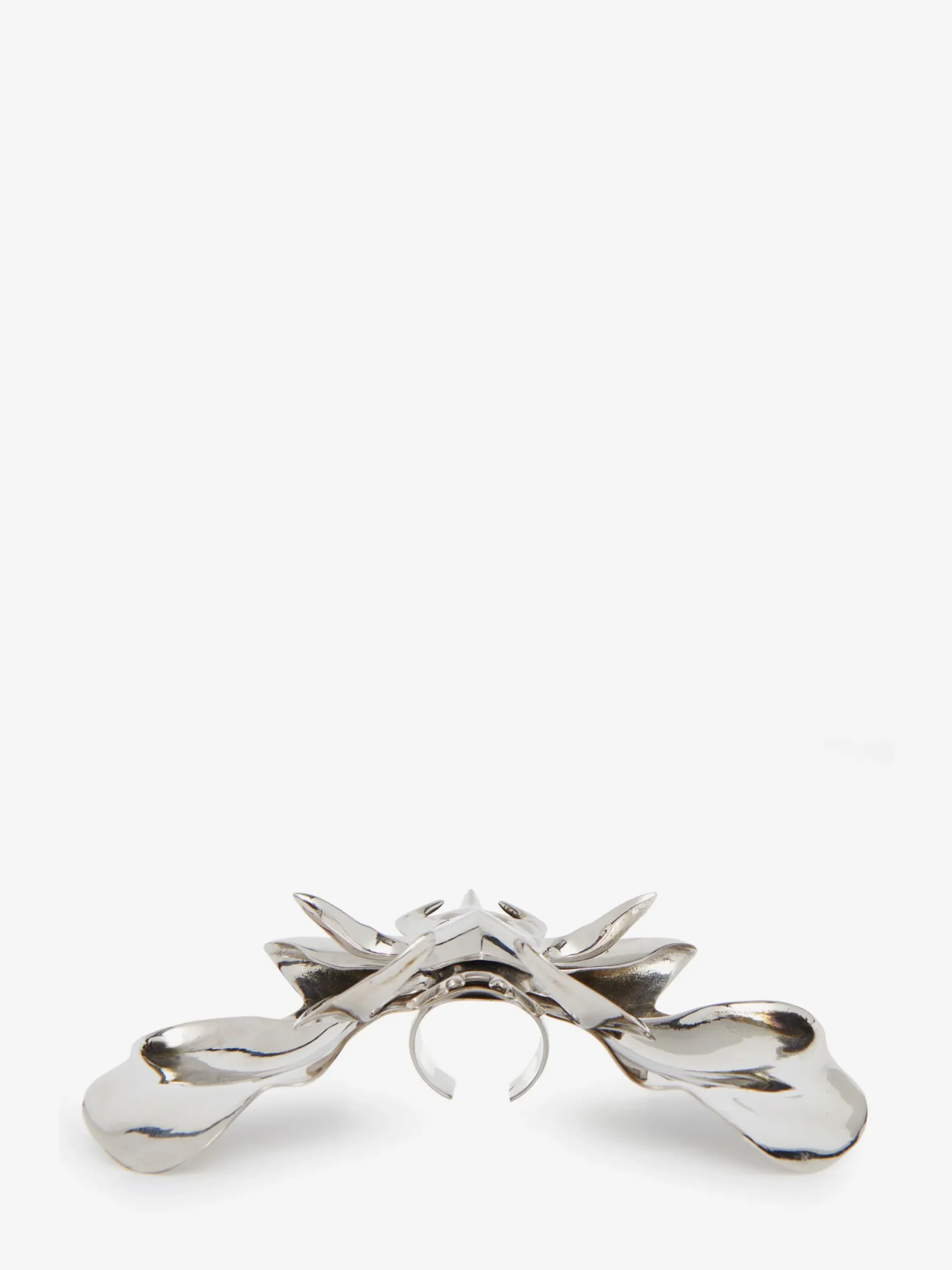 Online Alexander McQueen Women's Orchid Ring in Antique Silver
