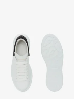 Best Sale Alexander McQueen Women's Oversized Sneaker in White/Black