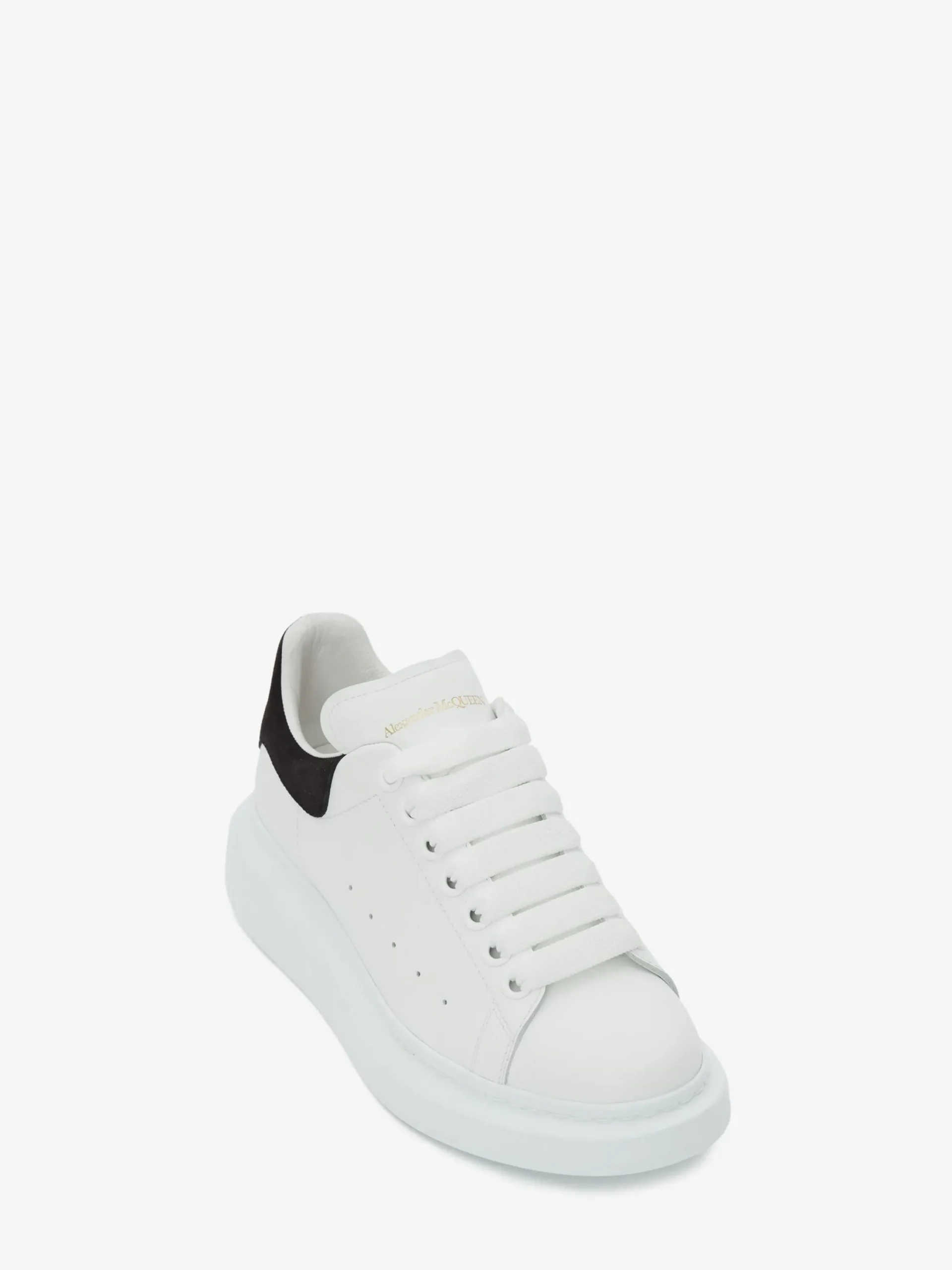 Best Sale Alexander McQueen Women's Oversized Sneaker in White/Black