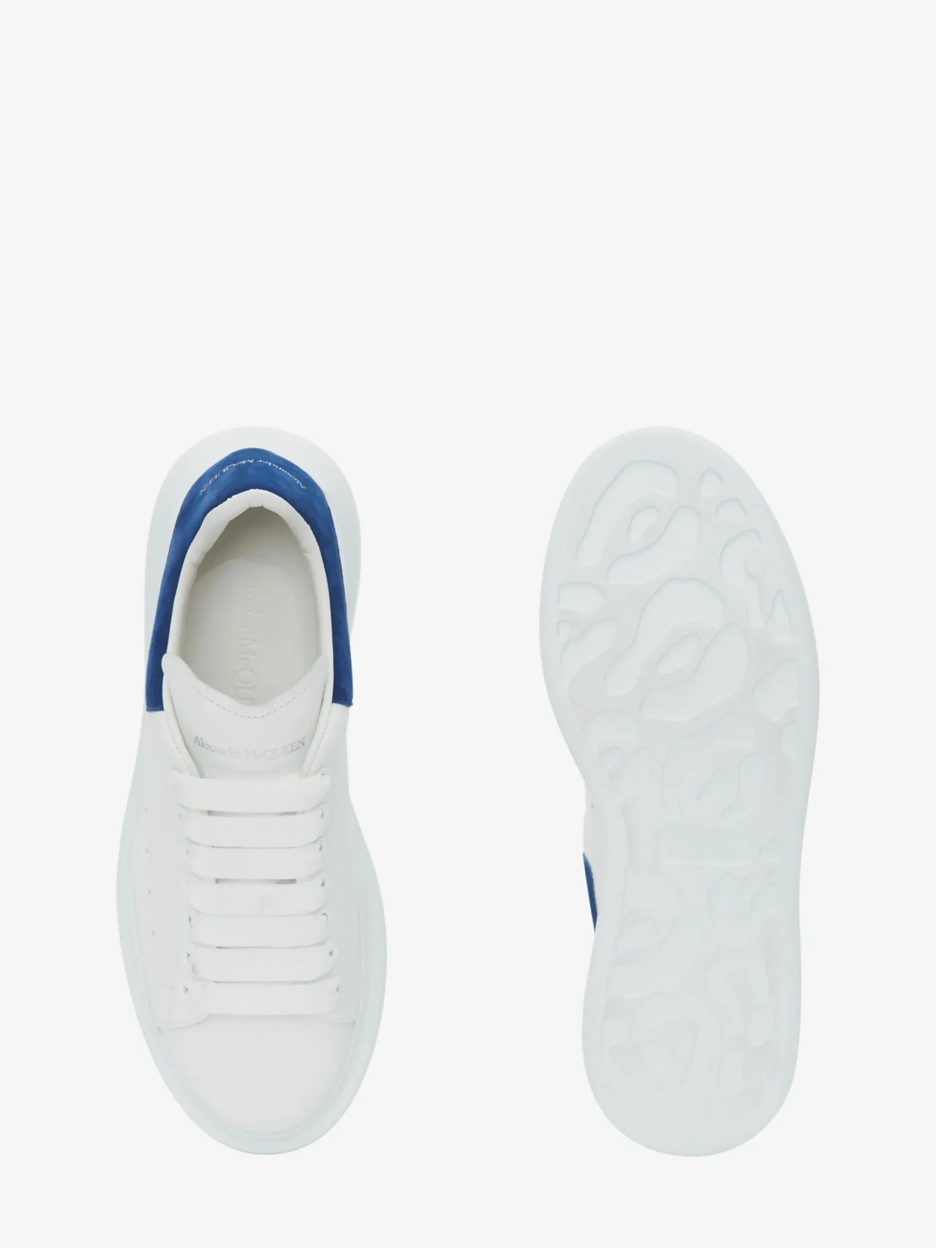 Flash Sale Alexander McQueen Women's Oversized Sneaker in White/Paris Blue