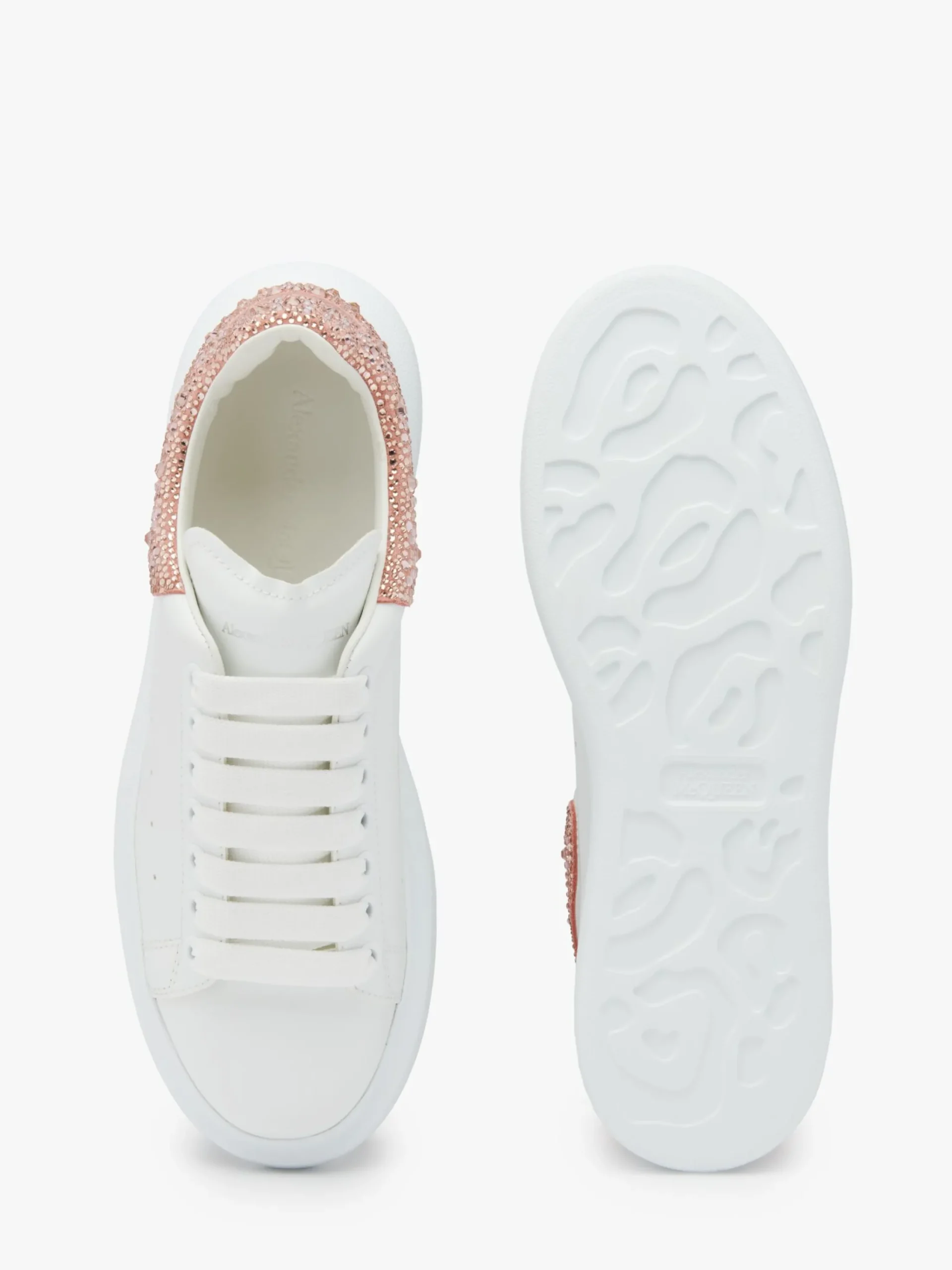 Cheap Alexander McQueen Women's Oversized Sneaker in White/Clay