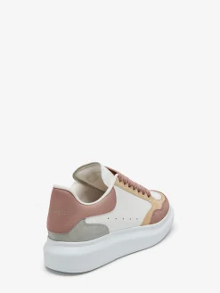Fashion Alexander McQueen Women's Oversized Sneaker in White/Vanilla/Cement