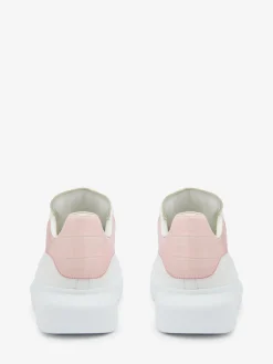 Sale Alexander McQueen Women's Oversized Sneaker in White/Clay