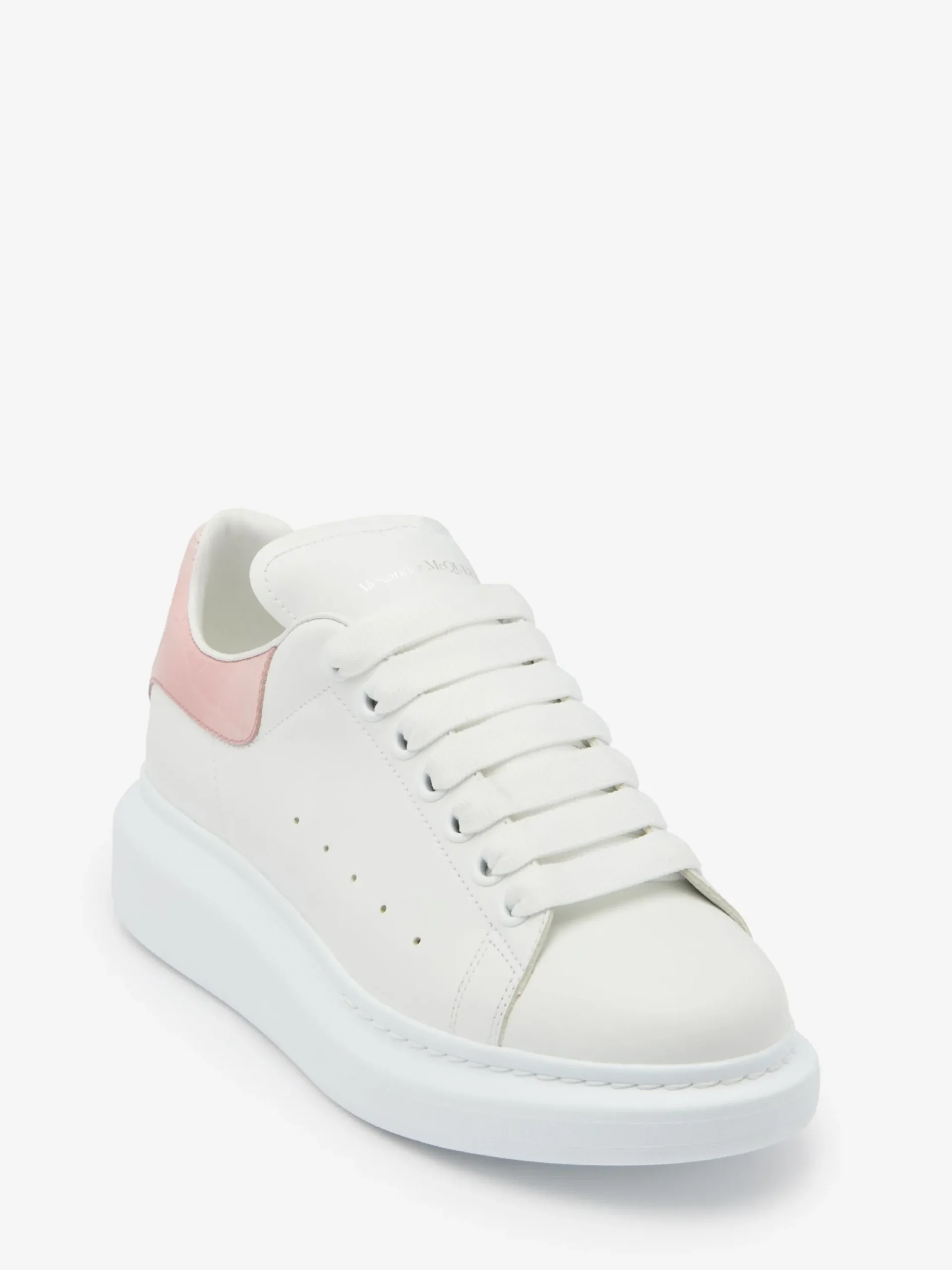 Sale Alexander McQueen Women's Oversized Sneaker in White/Clay