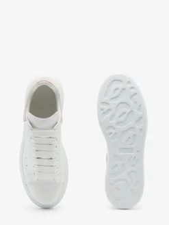 Best Sale Alexander McQueen Women's Oversized Sneaker in White/Patchouli