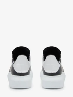 Cheap Alexander McQueen Women's Oversized Sneaker in Black/Silver