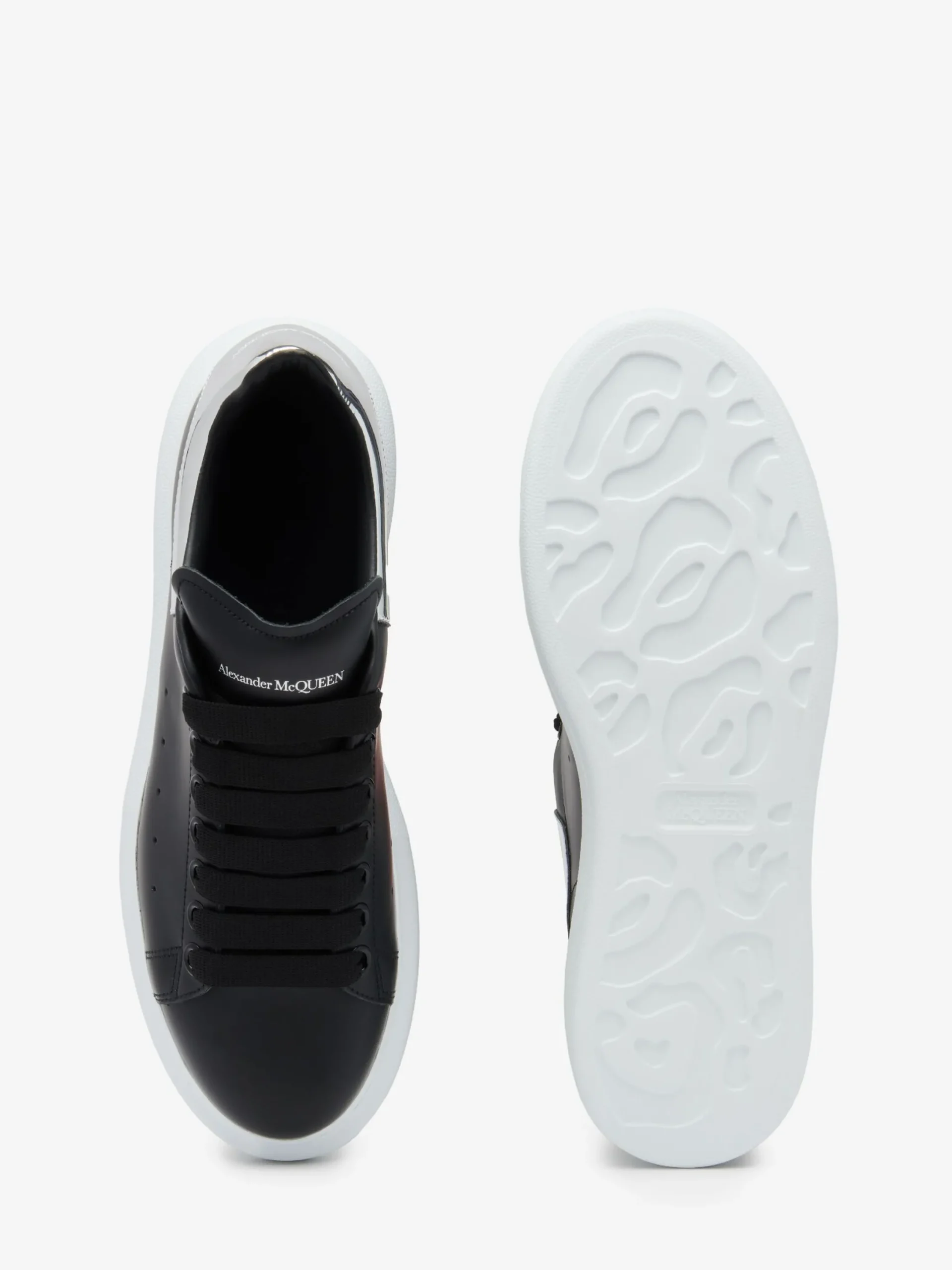 Cheap Alexander McQueen Women's Oversized Sneaker in Black/Silver