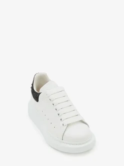 Best Alexander McQueen Women's Oversized Sneaker in White/Jet Black