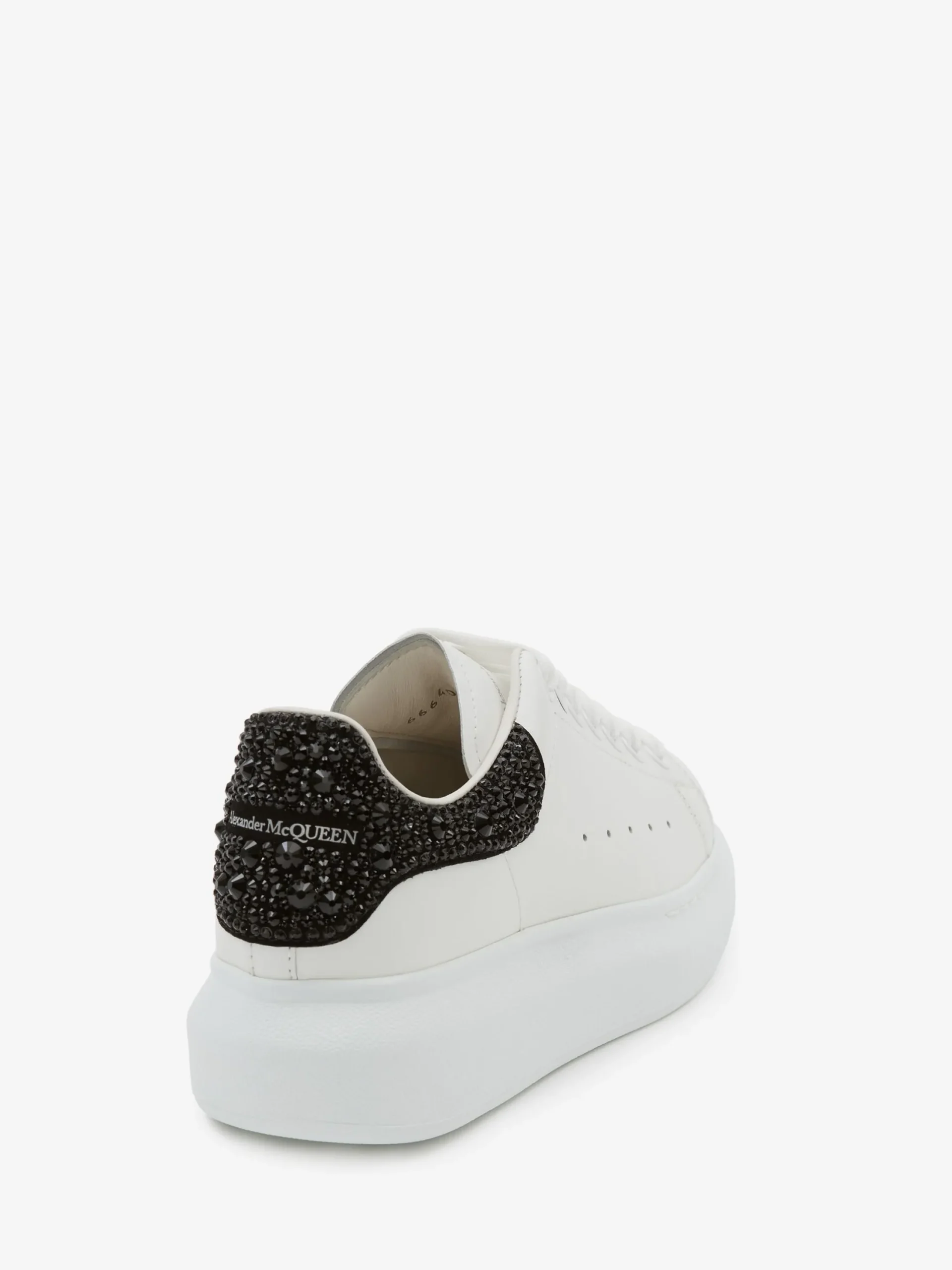 Best Alexander McQueen Women's Oversized Sneaker in White/Jet Black