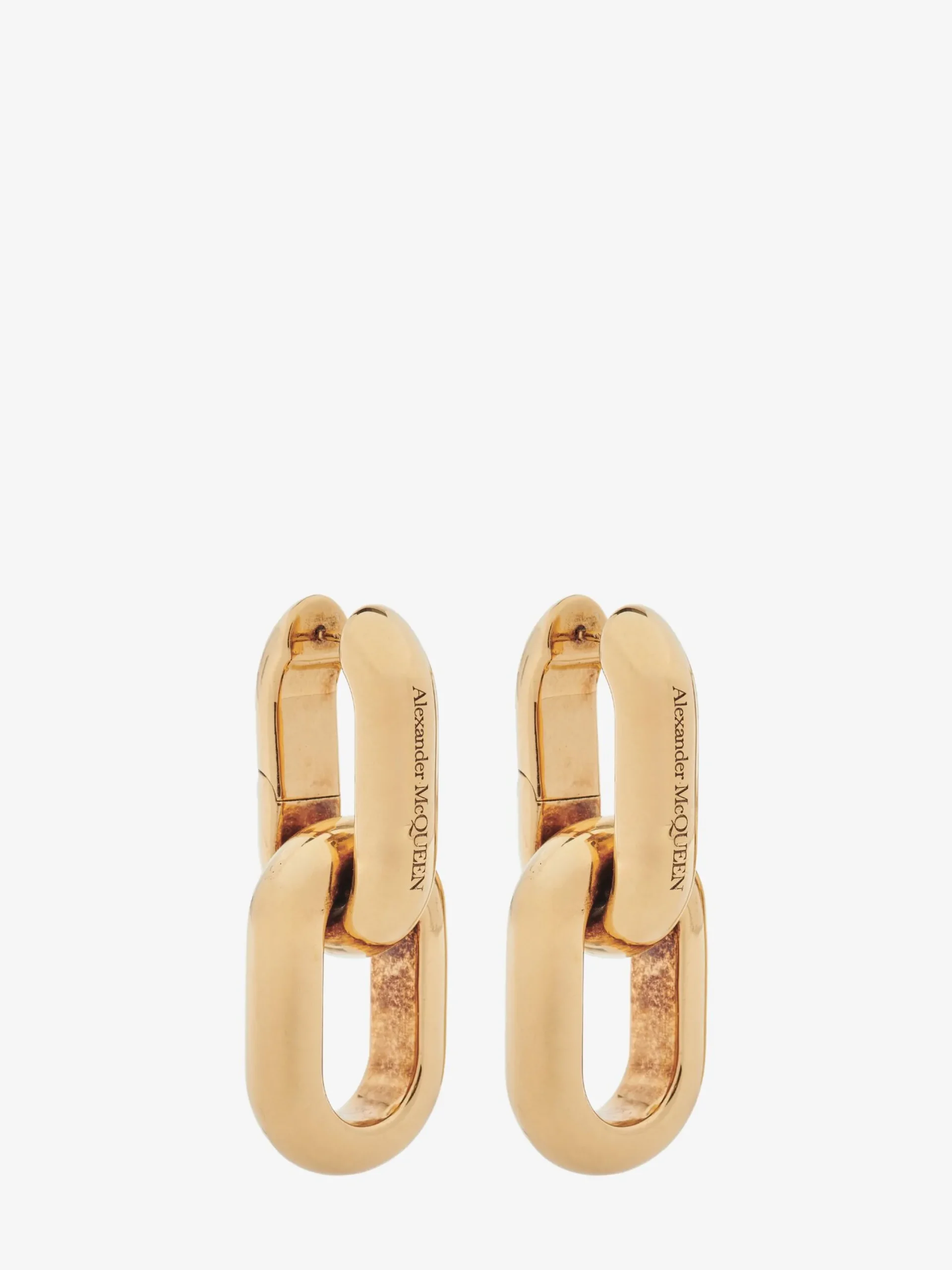 Outlet Alexander McQueen Women's Peak Chain Earrings in Gold