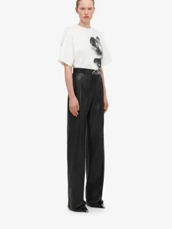 Fashion Alexander McQueen Women's Photographic Orchid Oversized T-shirt in White